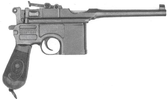 Mauser C96 - kaliber 9 mm
